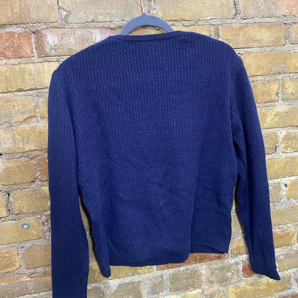Vintage Courreges Homme Paris Knit Navy Sweater - Picture 5 of 5